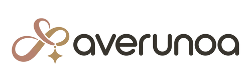 averunoa logo with ribbon charm icon