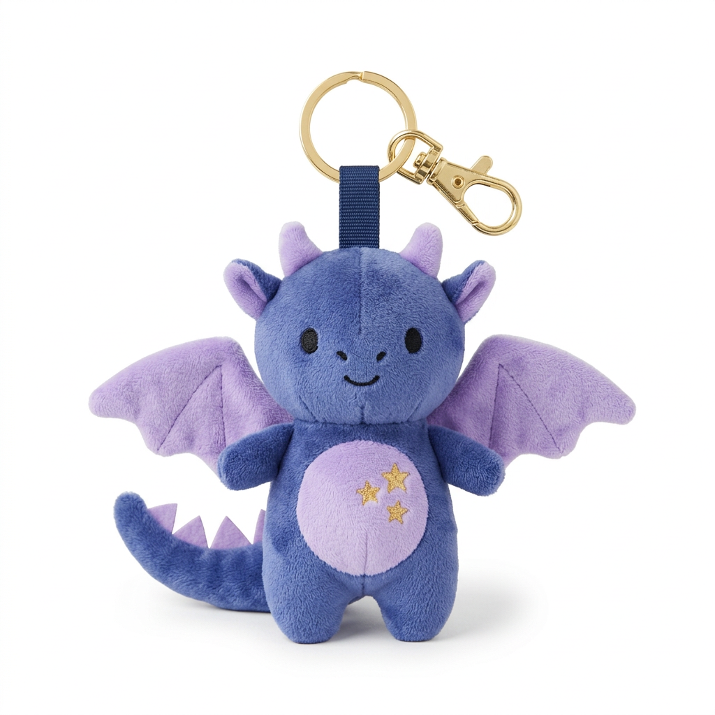 Midnight Dragon full product on white background with gold-tone clasp