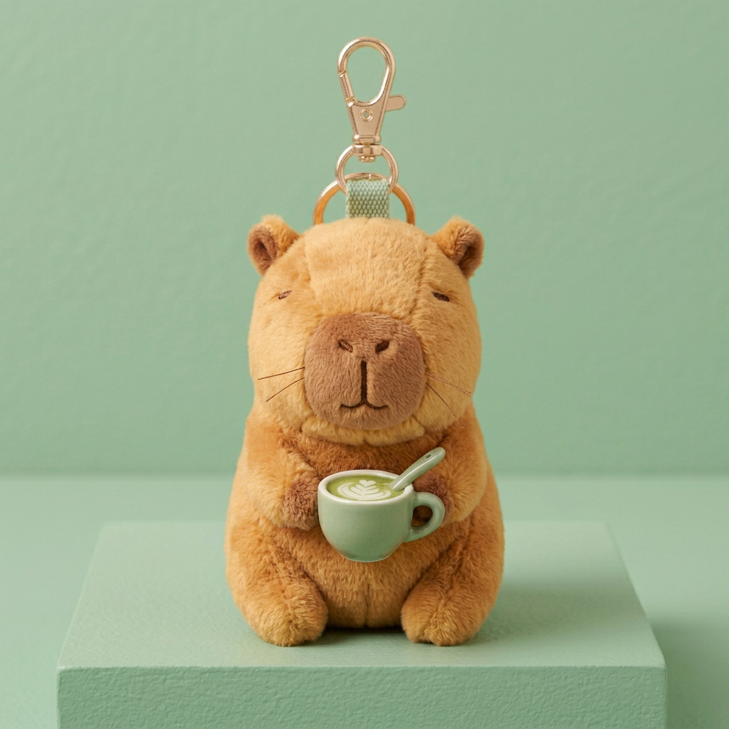 Capybara face and cup design view