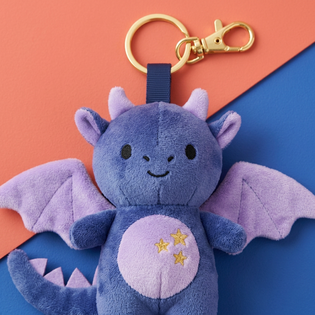 Midnight Dragon belly star embroidery navy loop and gold-tone clasp detail