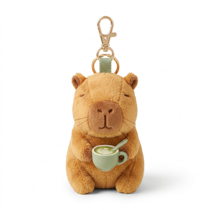 Complete Matcha Capybara charm on white background